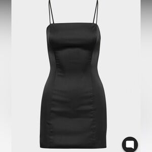 Sunday Best Satin Squareneck Micro Dress in Size 10